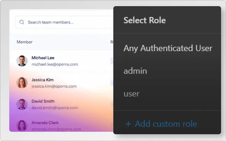 Client portal solution user roles and permissions management image